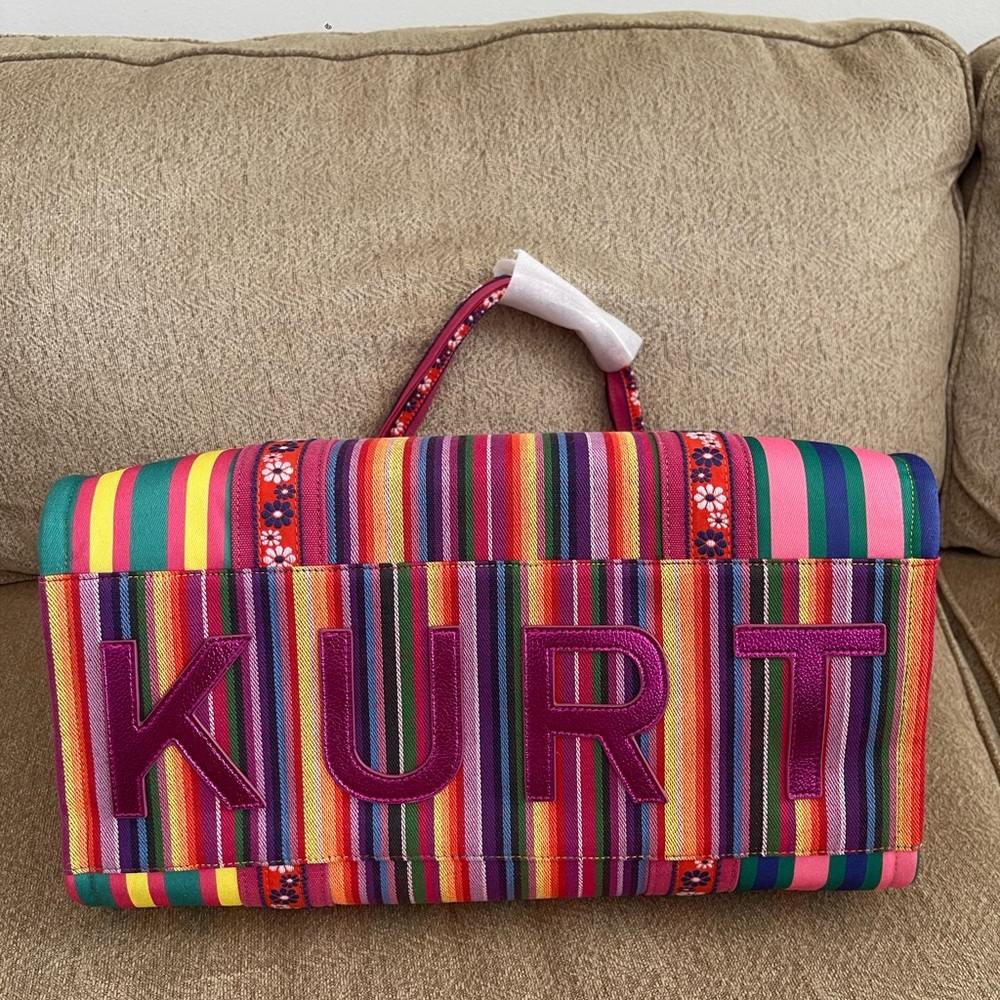 Kurt Geiger Multicolor Striped Tote - Picture 7 of 7